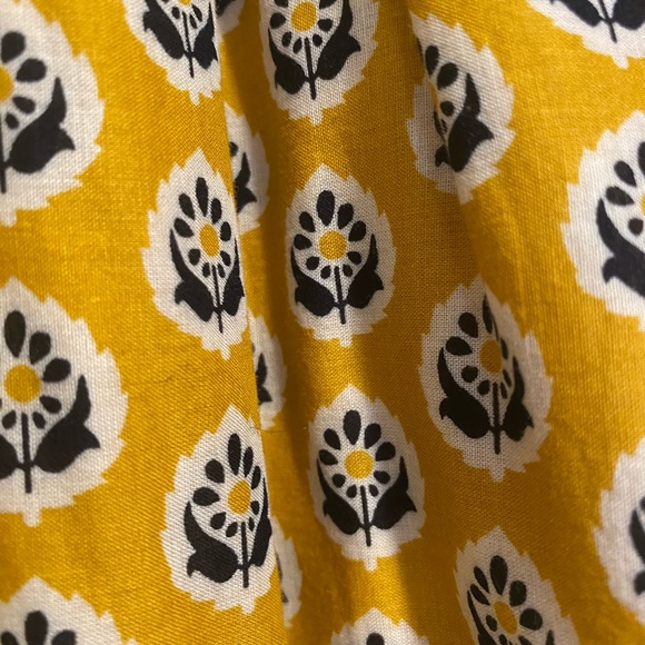 Point Sur J. Crew romper, mustard yellow with navy print - Picture 10 of 10